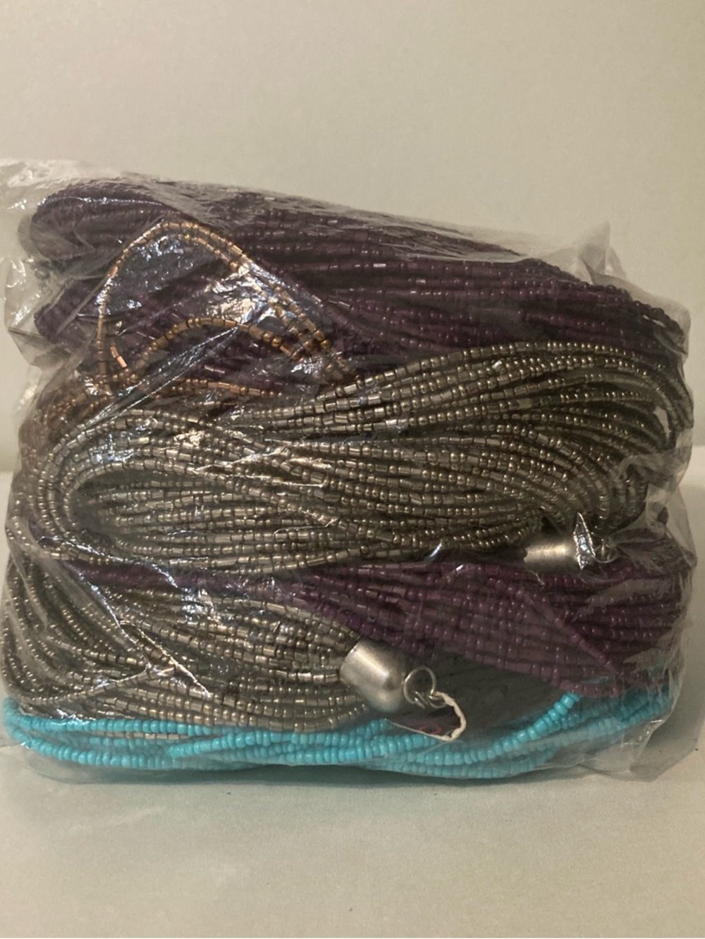 Multistrand Beaded wearable or craft multi color necklace earrings 2 lb+ lot